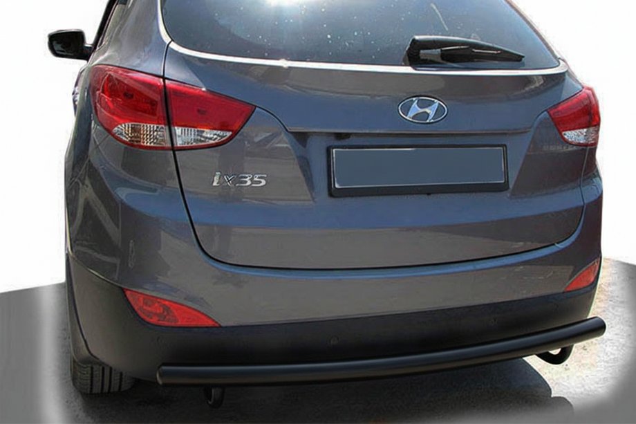 Hyundai IX-35 2010-2015 Rear Guard AK002 Black (Stainless Steel) Image