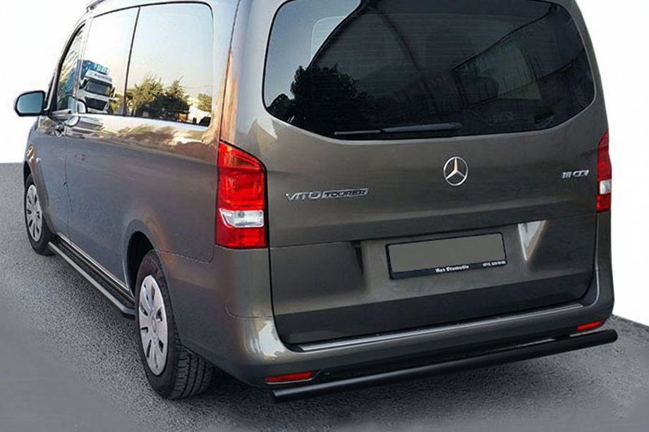 Mercedes Vito/V-class W447 2014- Rear Guard AK002 Black (Stainless Steel) Image