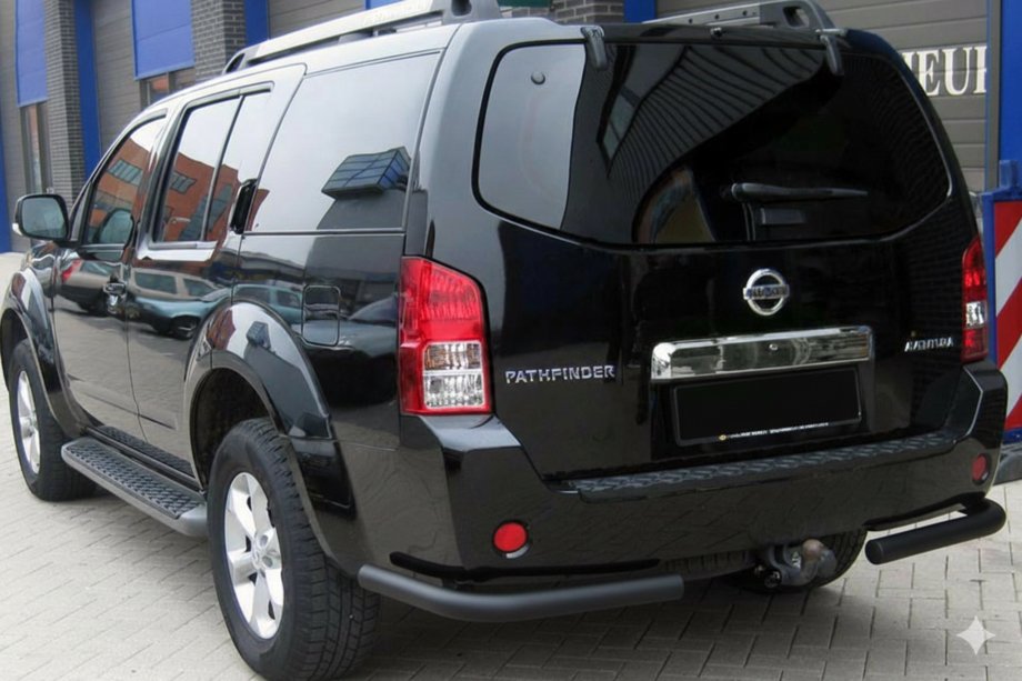 Nissan Pathfinder R51 2005-2014 Rear Bar AK003 Black (Stainless Steel) Image