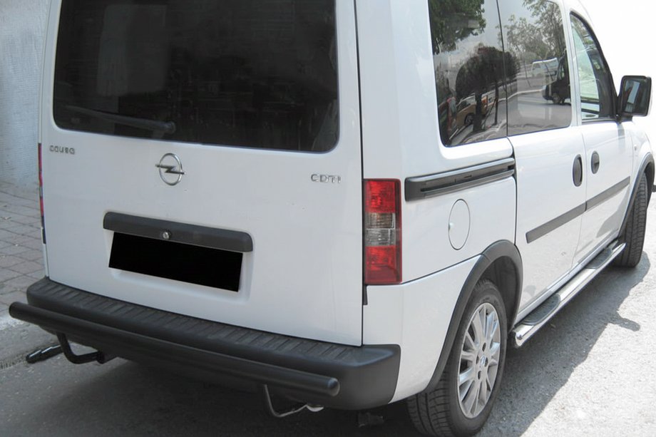 Opel Combo 2002–2012 Rear Bar AK002 Black (Stainless Steel) Image