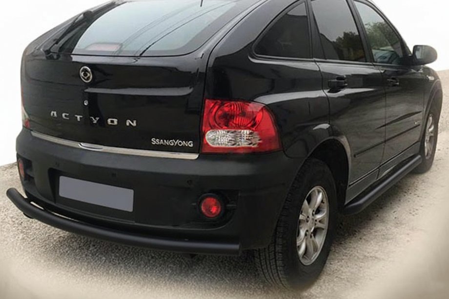SsangYong Action 2005-2018 Rear Guard AK002 Black (Stainless Steel) Image