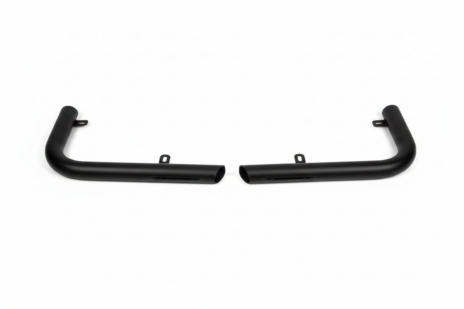 Hyundai H200, H1, Starex 1998-2007 Rear Corner Bars AK003 Black (2 pcs, Stainless Steel) Photo 2