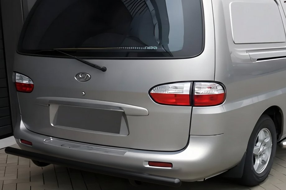 Hyundai H200, H1, Starex 1998-2007 Rear Guard AK002 Black (2 pcs, stainless steel) Photo 1