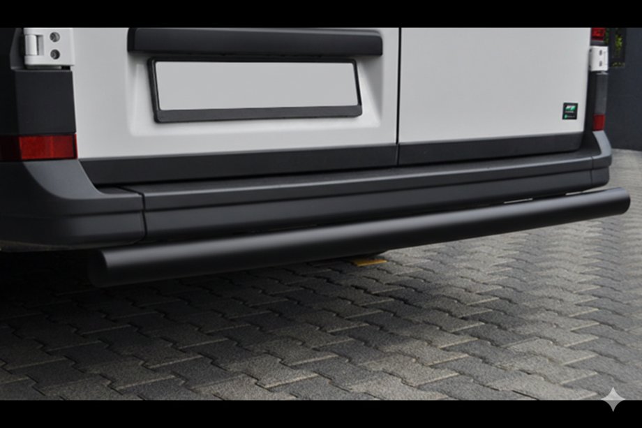 Volkswagen Crafter 2016- Rear Guard AK002 Black (Stainless Steel) Image