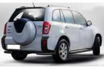 Chery Tiggo 3 2005- Rear Corner Bars AK003 Black (2 pcs, stainless steel) photo 1