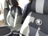 Skoda Octavia II A5 2006-2010 Car Seat Covers (Leatherette↗Fabric, Premium) photo 10