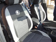 Skoda Octavia II A5 2006-2010 Car Seat Covers (Leatherette↗Fabric, Premium) photo 16