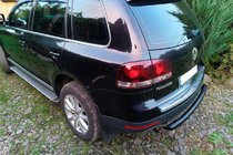 Volkswagen Touareg 2002–2010 Rear Guard AK002 Black (2 pcs, stainless steel) photo 2