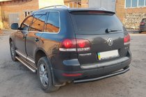 Volkswagen Touareg 2002–2010 Rear Guard AK002 Black (2 pcs, stainless steel) photo 5