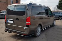 Mercedes Vito/V-class W447 2014- Rear Corner Guard AK003 Black (Stainless Steel) photo 2