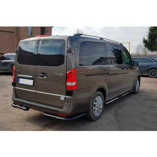Rear Corner Guard AK003 Black (Stainless Steel) Mercedes Vito/V-class W447 2014- photo 2