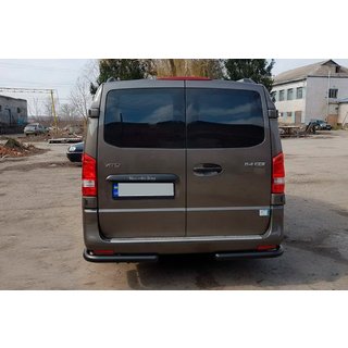 Rear Corner Guard AK003 Black (Stainless Steel) Mercedes Vito/V-class W447 2014- photo 3