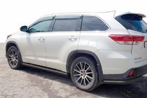 Toyota Highlander 2013-2019 Rear Corner Bars Black (2 pcs, stainless steel) photo 2