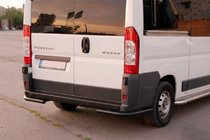 Opel Movano 2021- Rear Corner Bars AK003 Black (2 pcs, stainless steel) photo 2