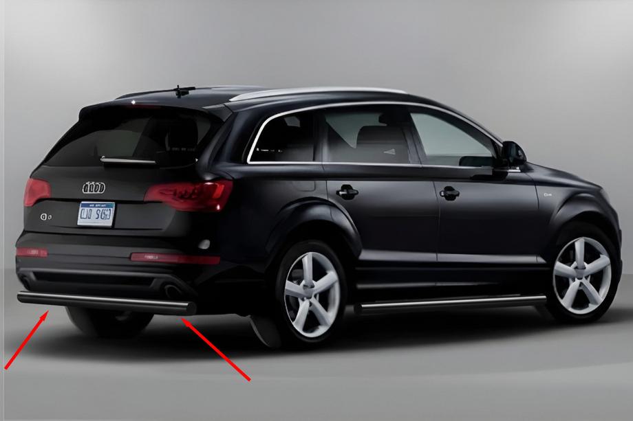 Audi Q7 2005-2015 Rear Guard AK002 Black (Stainless Steel) Image