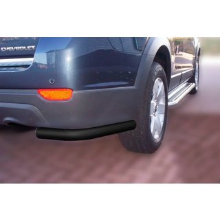 Rear Corner Bars AK003 Black (2 pcs, stainless steel) Chevrolet Captiva 2006-2019