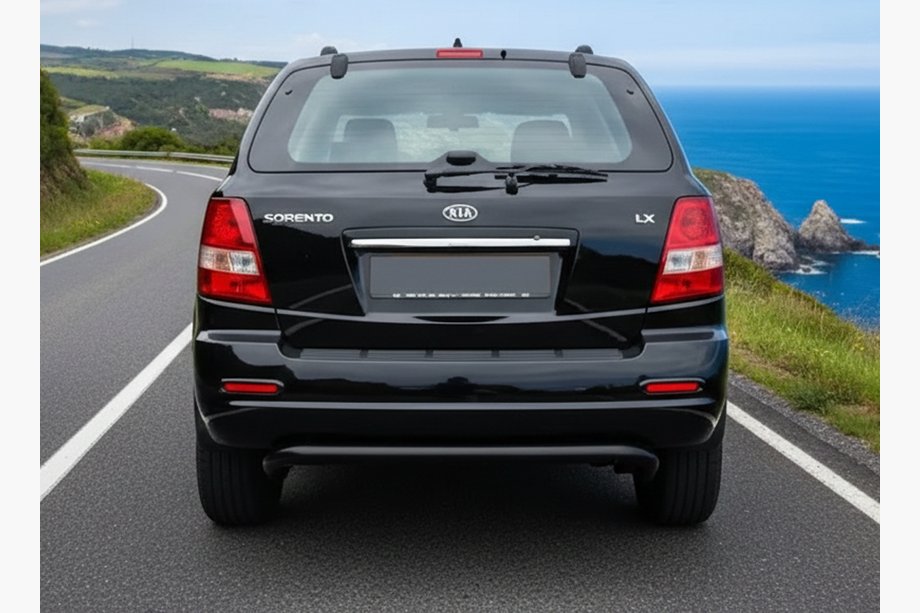 Kia Sorento I BL 2002-2009 Rear Roll Bar AK012 Black (Stainless Steel) Image