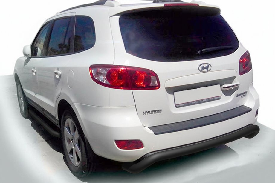 Hyundai Santa Fe 2 2006-2012 Rear Bar AK007 Black (Stainless Steel) Image