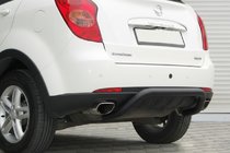 SsangYong Action 2005-2018 Rear Bumper Guard AK006 Black (Stainless Steel) photo 2