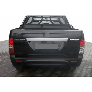 Rear Bumper Guard AK006 Black (Stainless Steel) SsangYong Action 2005-2018 photo 1