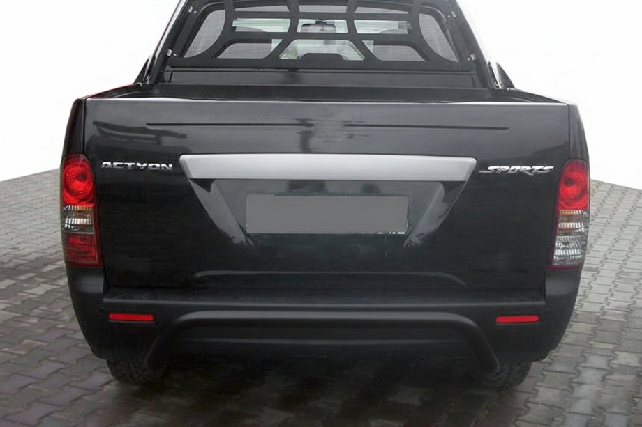 SsangYong Action 2005-2018 Rear Bumper Guard AK006 Black (Stainless Steel) Image