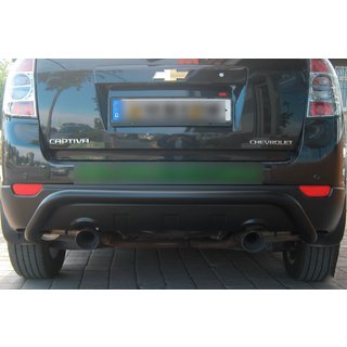 Rear Bar AK007 Black (Stainless Steel) Chevrolet Captiva 2006-2019 photo 1