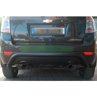 Rear Bar AK007 Black (Stainless Steel) Chevrolet Captiva 2006-2019 photo 1