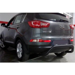 Rear Bar AK007 Black (Stainless Steel) Kia Sportage 2010-2015 photo 1