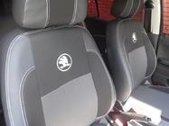 Skoda Fabia 2000-2007 Car Seat Covers (Leatherette↗Fabric, Premium) photo 3