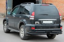 Toyota Land Cruiser Prado 120 2002-2009 Rear Double Bars AK003-1 Black (2 pcs, Stainless Steel) photo 3