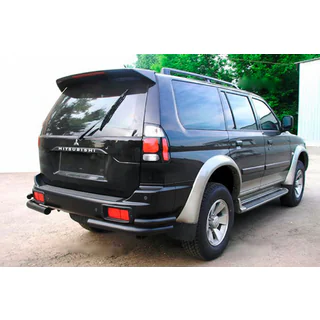 Rear Double Corner Bars Black (2 pcs, Stainless Steel)