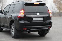Toyota Land Cruiser Prado 150 2009-2023 Rear Bar AK008 Black (Stainless Steel) photo 1