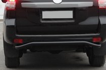 Toyota Land Cruiser Prado 150 2009-2023 Rear Bar AK008 Black (Stainless Steel) photo 2