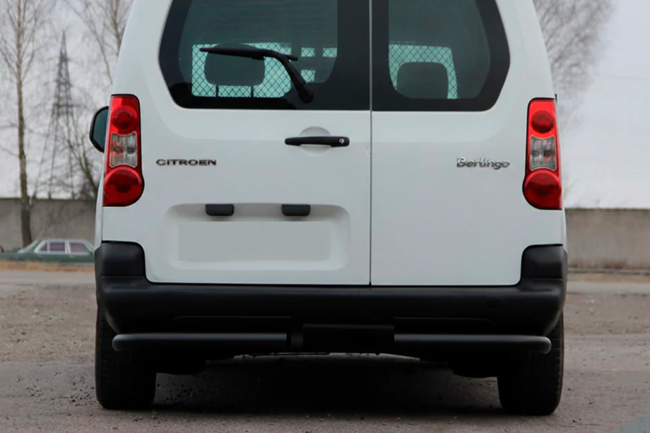 Peugeot Partner Tepee 2008-2018 Rear Corner Bars AK-003 Black (Stainless Steel) Image
