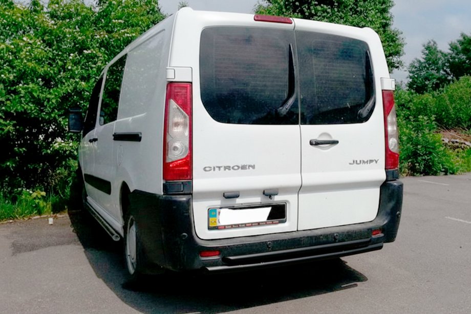 Citroen Jumpy 2007–2017 Rear Bar Double Black (Stainless Steel) Image