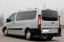 Fiat Scudo 2007-2015 Rear Corner Bars AK003-Double Black (2 pcs, stainless steel) photo 3