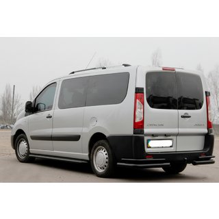 Rear Corner Bars Double Black (2 pcs, stainless steel) Citroen Jumpy 2007–2017 photo 3