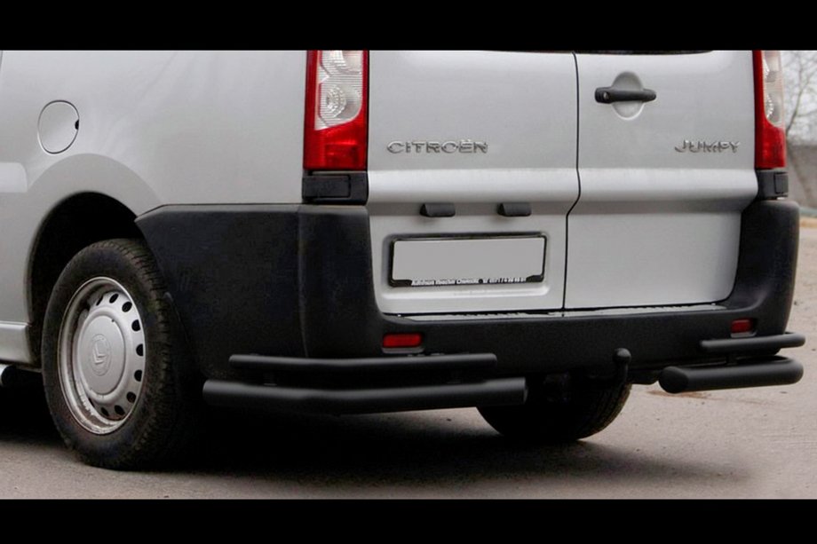 Citroen Jumpy 2007–2017 Rear Corner Bars Double Black (2 pcs, stainless steel) Image