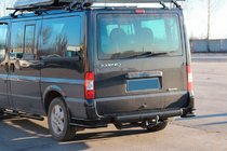 Ford Transit 2000–2014 Rear Corner Bars AK003-Double Black (Stainless Steel) photo 2