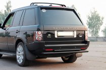 Range Rover III L322 2002-2012 Rear Double Roll Bar AK002 Black (Stainless Steel) photo 1