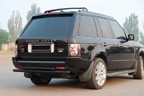 Range Rover III L322 2002-2012 Rear Double Roll Bar AK002 Black (Stainless Steel) photo 3