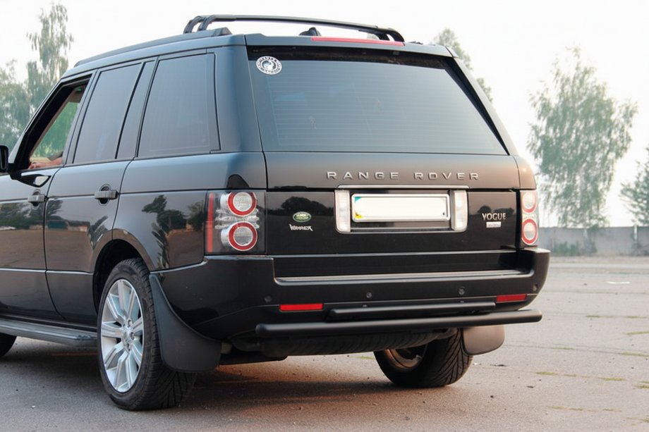 Range Rover III L322 2002-2012 Rear Double Roll Bar AK002 Black (Stainless Steel) Image