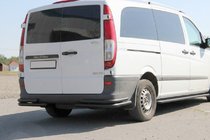 Mercedes Vito W639 2004-2014 Rear Corner Bars AK003-Double Black (2 pcs, stainless steel) photo 1