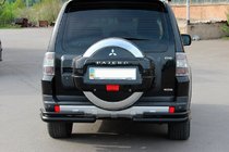Mitsubishi Pajero Wagon IV 2006-2021 Rear Double Roll Bar AK003 Black (Stainless Steel) photo 3