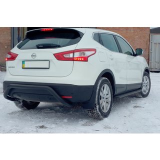 Rear Bar AK007-1 Black (Stainless Steel) Nissan Qashqai 2014-2021 photo 1