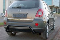 Opel Antara 2006-2017 Rear Bar AK007-1 Black (Stainless Steel) photo 1