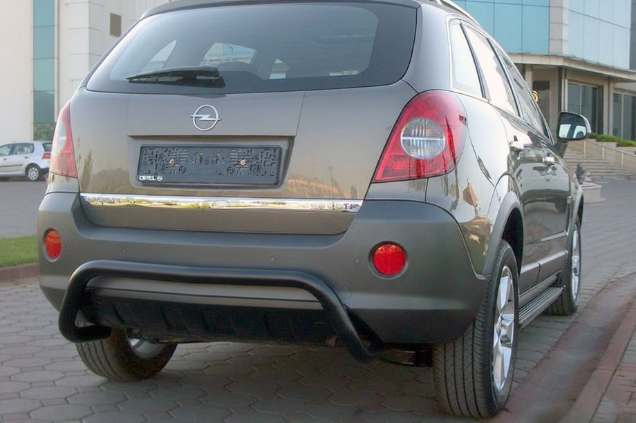 Opel Antara 2006-2017 Rear Bar AK007-1 Black (Stainless Steel) Image