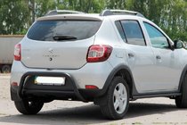 Renault Sandero 2013-2022 Rear Bar AK007 Black (Stainless Steel) photo 2