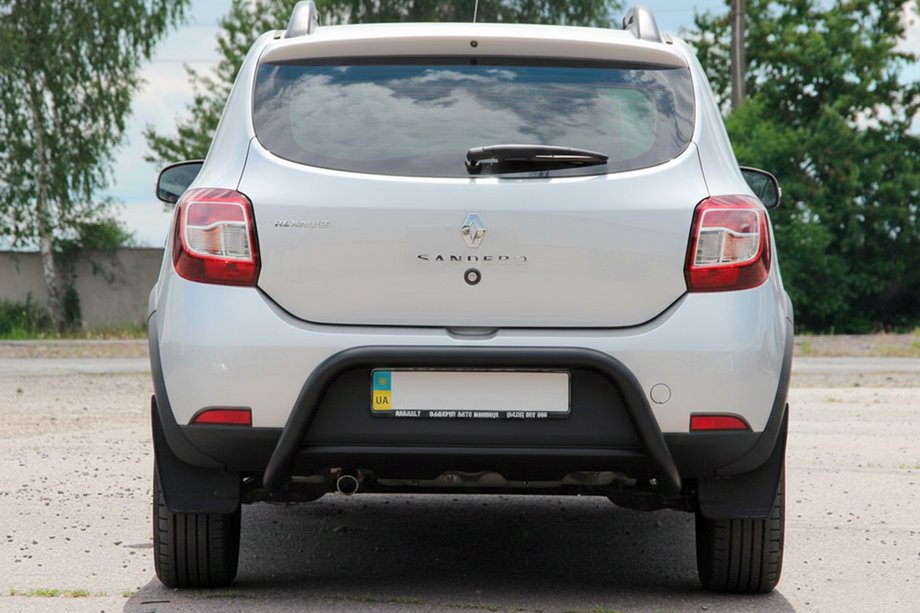 Renault Sandero 2013-2022 Rear Bar AK007 Black (Stainless Steel) Image