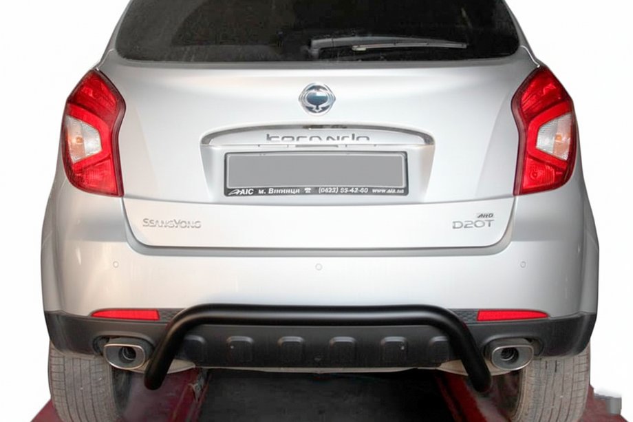 SsangYong Korando 2010-2019 Rear Bar AK007 Black (Stainless Steel) Image